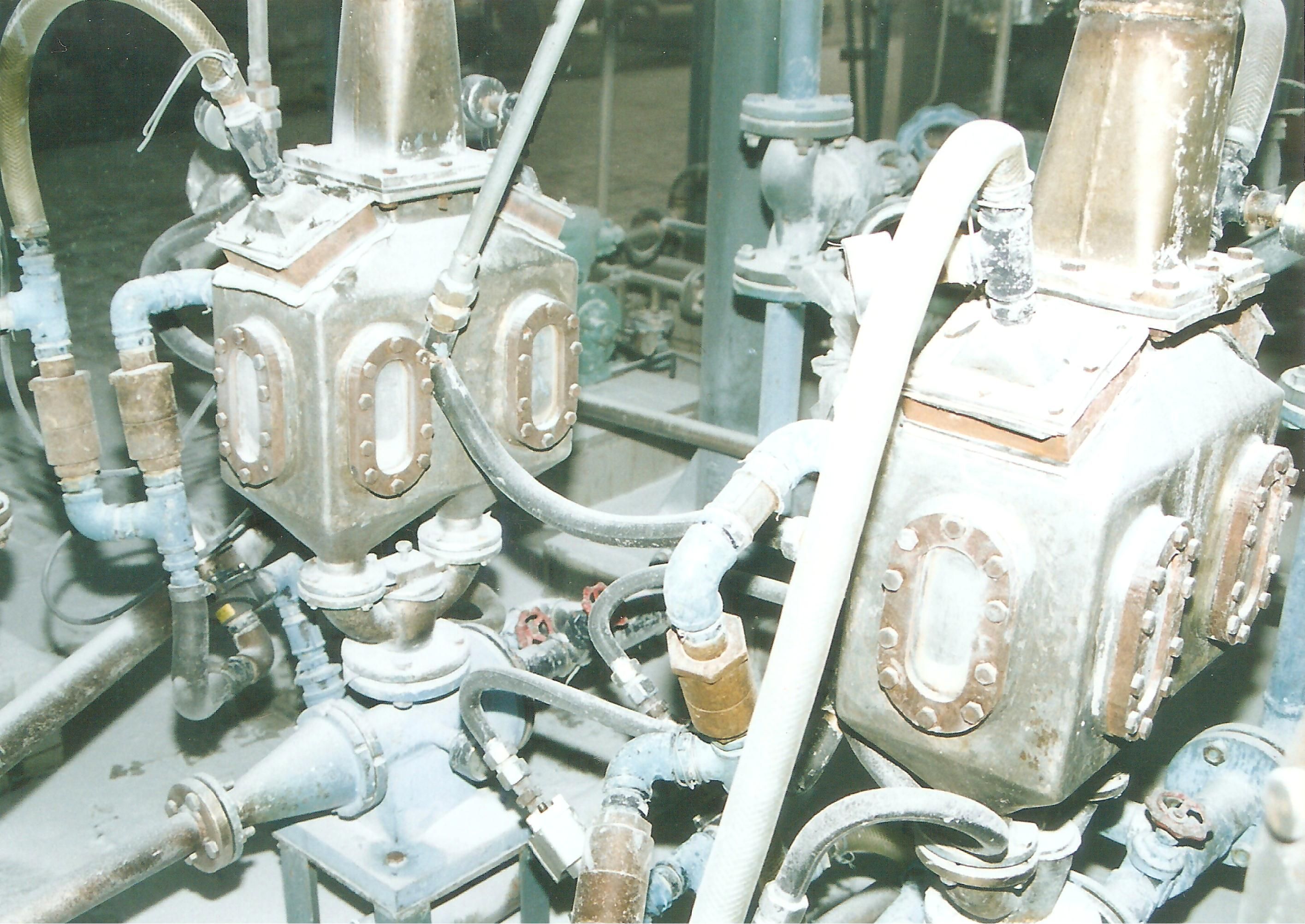 運行達20年之久的甘肅蘭化合成橡膠廠dtv-1型正壓密相氣力輸送裝置1-2號線